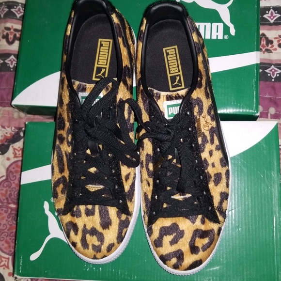puma clyde leopard puma clyde leopard